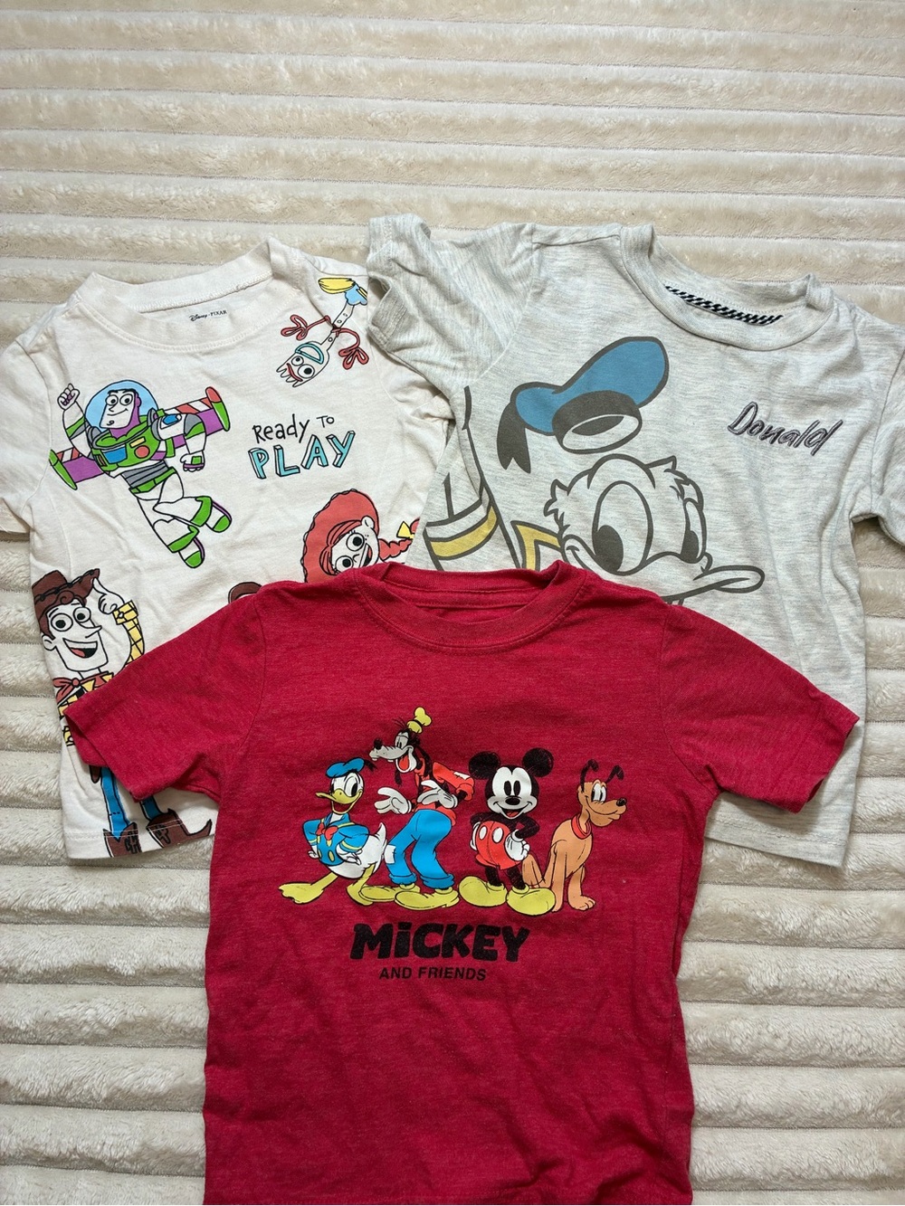Disney Toddler 2T T-Shirt Bundle Donald Duck Toy Story Mickey GUC